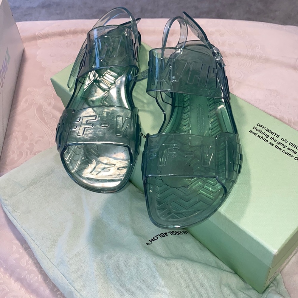 Authentic Off White Jelly Sandal